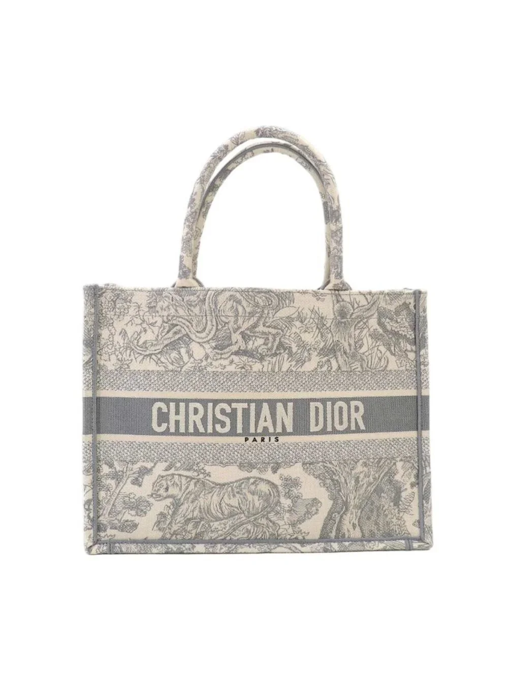 Dior Toile de Jouy Book Tote Canvas Gray